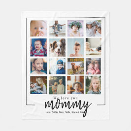 Muttermütter Geschenk Mutter Foto Collage Fleecedecke