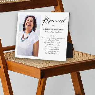 Muttermutter im Himmel für Abschluss Foto Fotoplatte