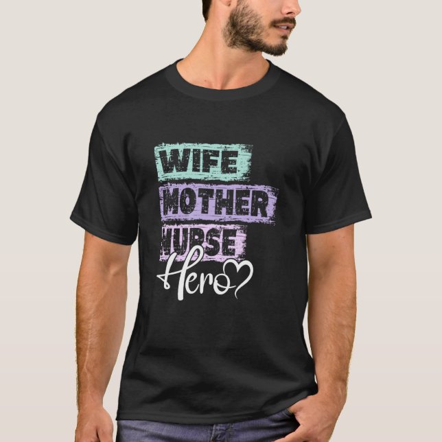 Muttermutter von Beruf Krankenschwester 1 T-Shirt (Vorderseite)