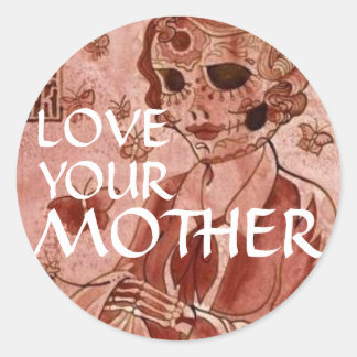 Mutterprobleme Runder Aufkleber