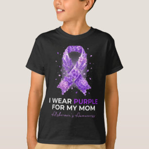 Mutters Mama trägt lila für die Alzheimer-Krankhei T-Shirt