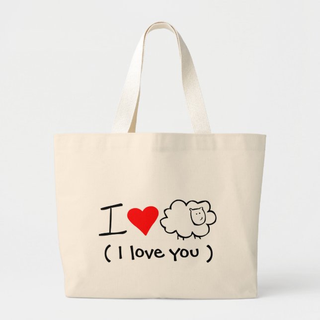 Mutterschaf der Liebe I (Sie) Tasche (Vorne)