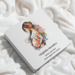 Mutterschaft Bloom Doula Mitfrau Stillzeit Schwang Quadratische Visitenkarte