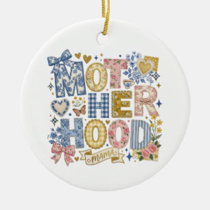 Mutterschaft Coquette Schleifen Floralien Mama Mut Keramik Ornament