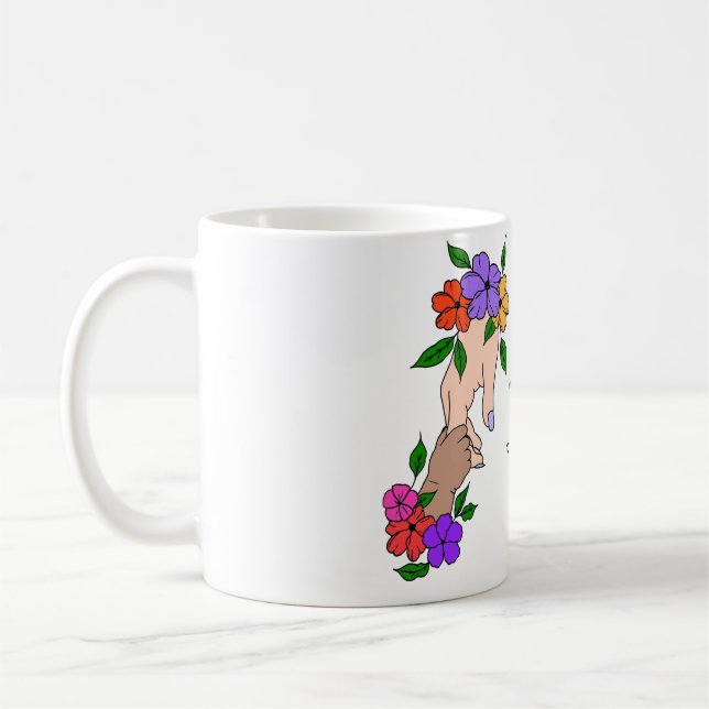 "Mutterschaft, das bestste Geschenk von allen Kaffeetasse (Links)
