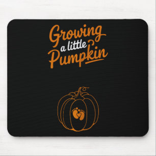 Mutterschaft, die einen kleinen Pumpkin-Erntedank Mousepad