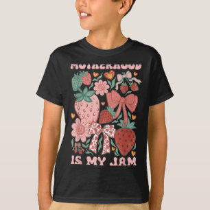 Mutterschaft ist Jam Boho Erdbeere Grafik Mütter T-Shirt