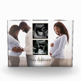 Mutterschaft Keepake 4 Fotos Monogramm