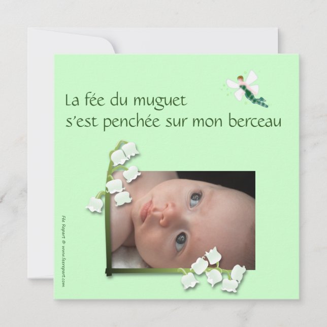 Mutterschaft Muguet und Fletter Grünseelt Ankündigung (Vorderseite)