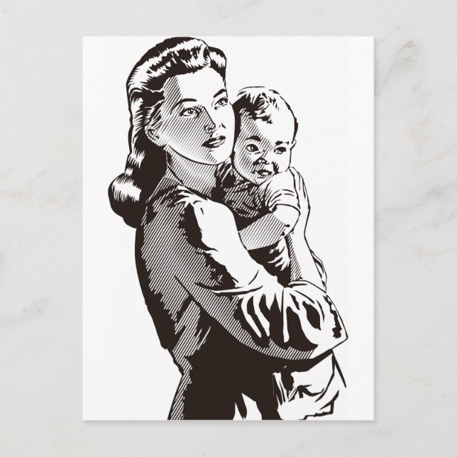 Mutterschaft Postkarte (Vorderseite)