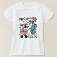 Mutterschaft Realste Hood-Enten-Mama Lustiges T-Sh