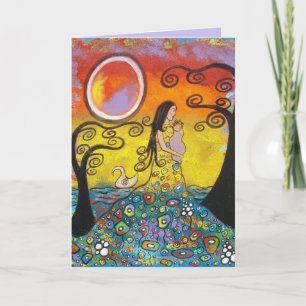 Mutterschaft Ursprüngliche Kunst Muttertagskarte Karte