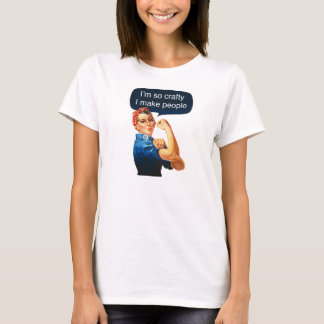 Mutterschafts-"ich bin, also Crafty, mache ich T-Shirt