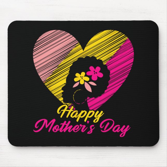 Muttertag 2024 Mama Oma Liebe Mousepad (Vorne)