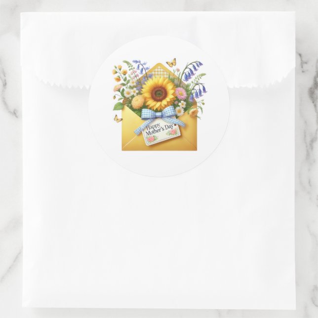 Muttertag-Aufkleber Runder Aufkleber (Tasche)