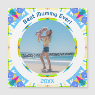 Muttertag Beste Mama-Ever Baby Girl Foto Geschenk Magnetkarte