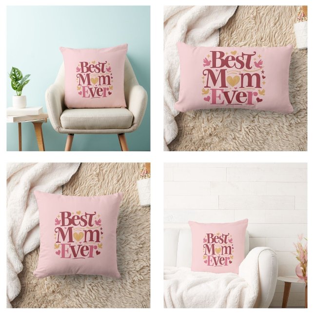 Muttertag beste Mama je Lendenkissen (Mother's Day Best Mom Ever pillows)