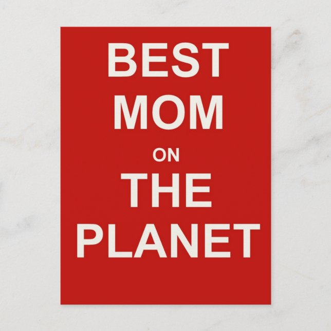 Muttertag - Beste Mama Postkarte (Vorderseite)