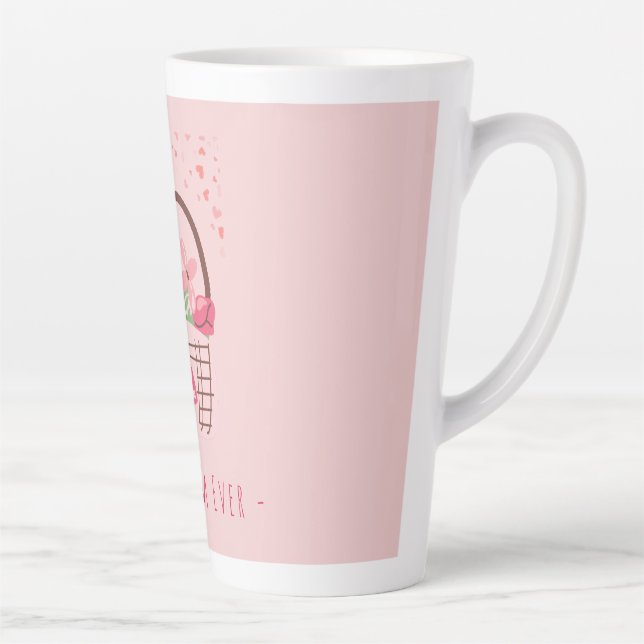 Muttertag, Beste Mutter überhaupt, mit schöner Blu Milchtasse (Rechts)
