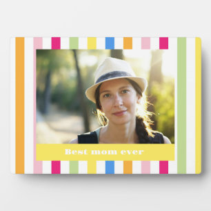 Muttertag beste Mutter überhaupt moderne farbenfro Fotoplatte