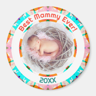 Muttertag Bestes Mammy-Ever Baby Girl Foto Geschen Magnet