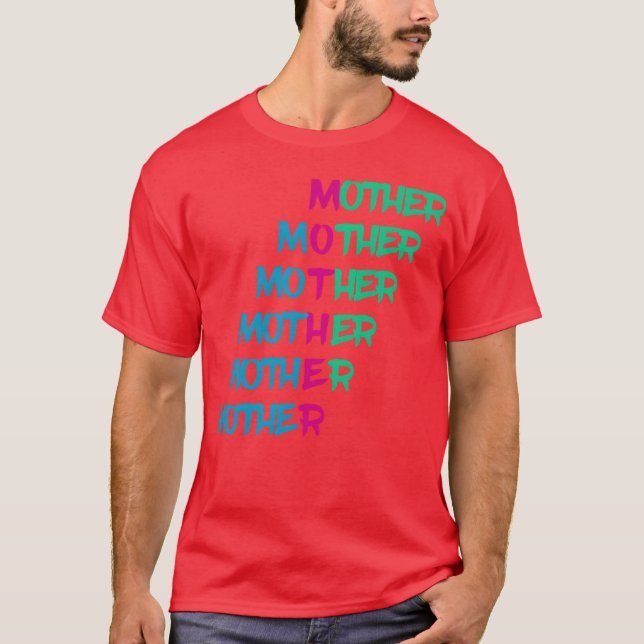 Muttertag, blauer Junge T-Shirt (Vorderseite)
