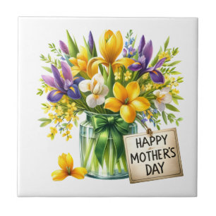 Muttertag Blumen Fliese