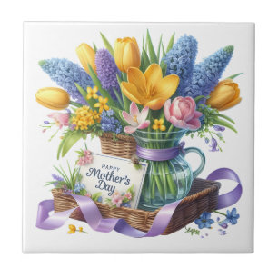 Muttertag Blumen Fliese
