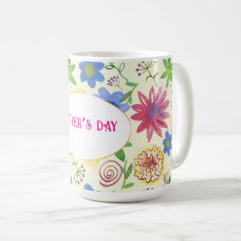 Muttertag, Blumenmuster Kaffeetasse