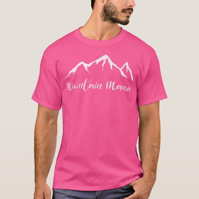 Muttertag Camping Mountain Mama T-Shirt (Vorderseite)