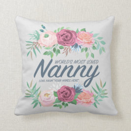 Muttertag - der am meisten geliebte Kindermädchen  Kissen