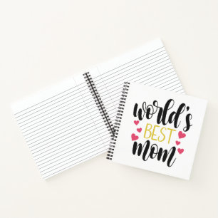 Muttertag der besten Mama der Welt   Notebook Notizbuch