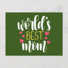 Muttertag der besten Mama der Welt | Postkarte