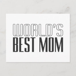 Muttertag der besten Mama der Welt | Postkarte