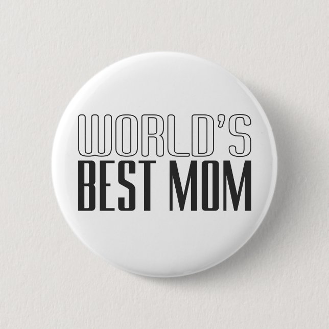 Muttertag der besten Mama der Welt | Schaltfläche  Button (Vorderseite)
