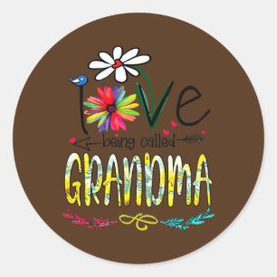 Muttertag der Frau Frauen Ich Liebe wird als Frau Runder Aufkleber