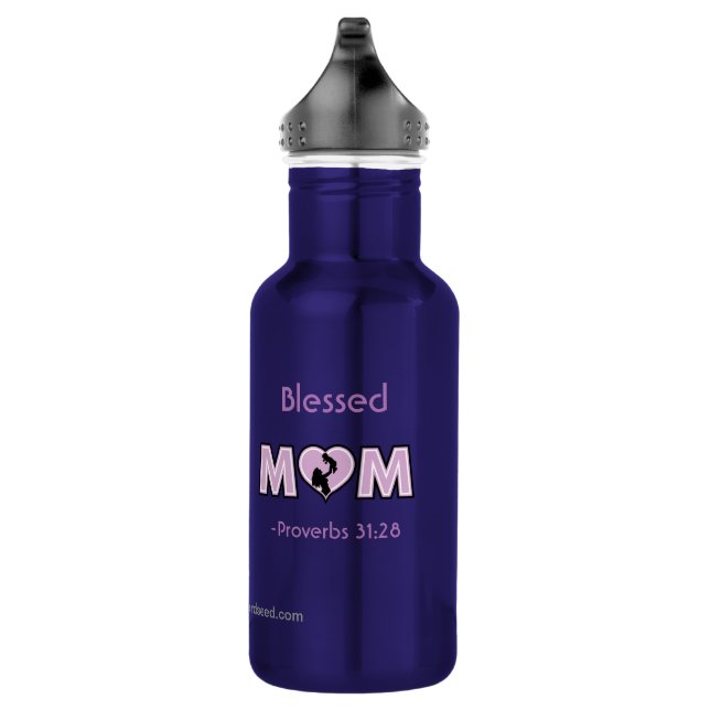 Muttertag der gesegneten Mama Edelstahlflasche (Rechts)