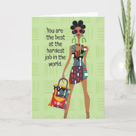 Muttertag - Der härteste Job der Welt Dankeskarte