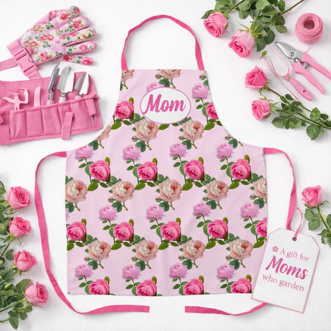 Muttertag der rosa Mama Schürze (Mother's Day gift idea for mom's who enjoy gardening )