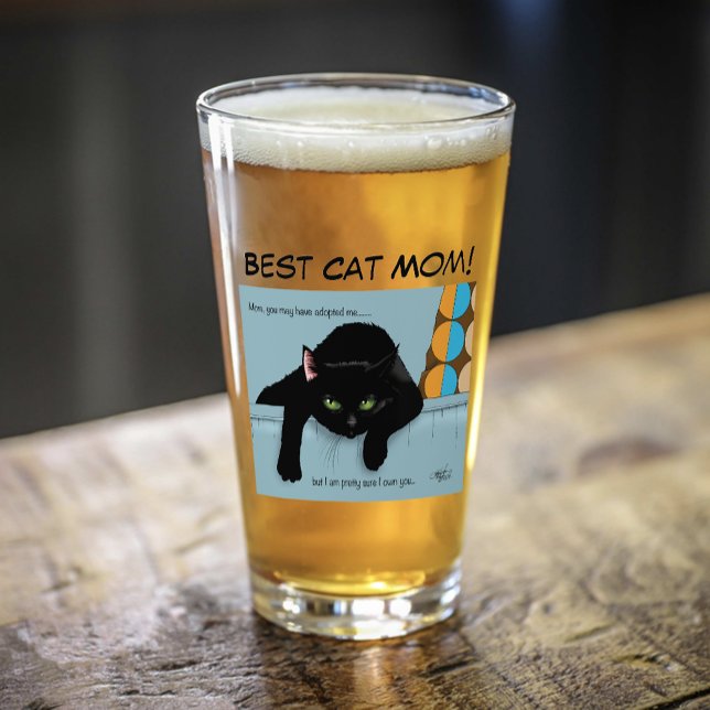 Muttertag der Schwarzen Katze Glas (Von Creator hochgeladen)