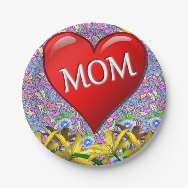 Muttertag der Teller (Vorderseite)