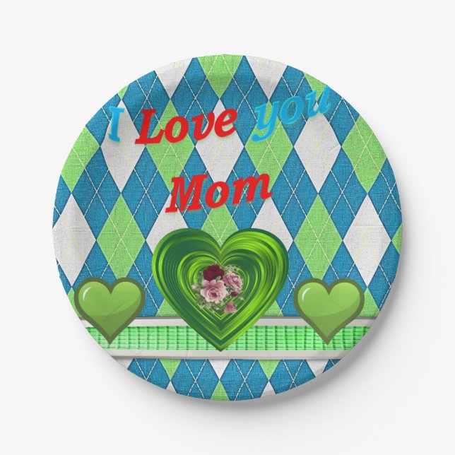 Muttertag der Teller (Vorderseite)