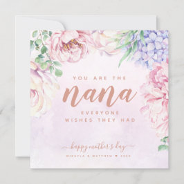 Muttertag der Wasserfarben für die Nana-Karte