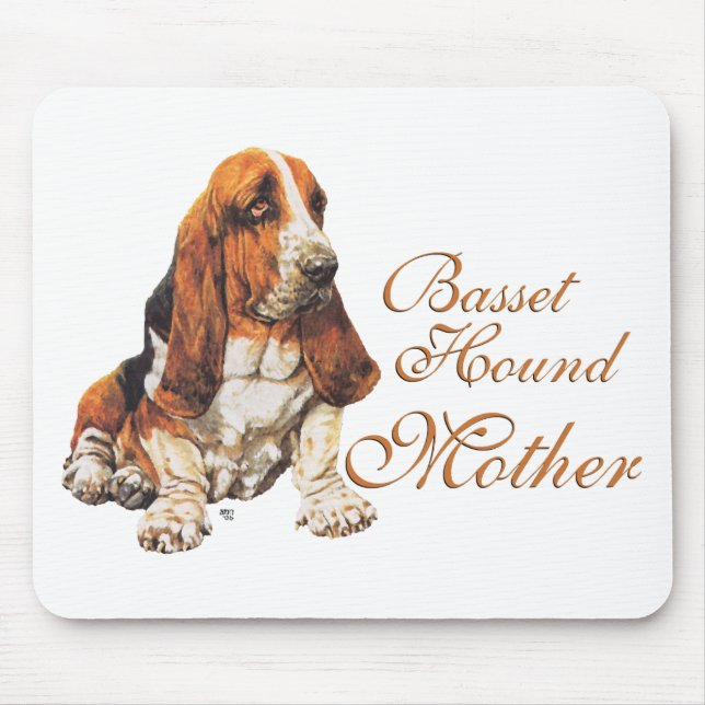 Muttertag des Basset Hound Mousepad (Vorne)