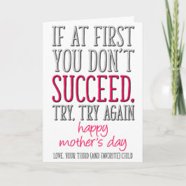 Muttertag des dritten Kindes, 3. Geboren Karte