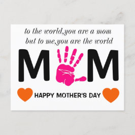 Muttertag druckbar postkarte