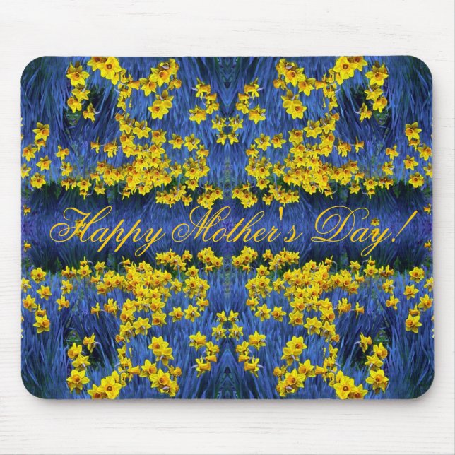 Muttertag düstere Frühlingsfantasie Mousepad (Vorne)