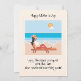 Muttertag erwartet feiertagskarte