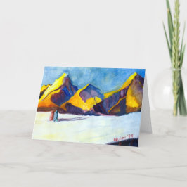 Muttertag farbenfrohe Landschaft Feiertagskarte