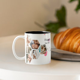Muttertag FotoCollage mit benutzerdefiniertem Text Jumbo-Tasse